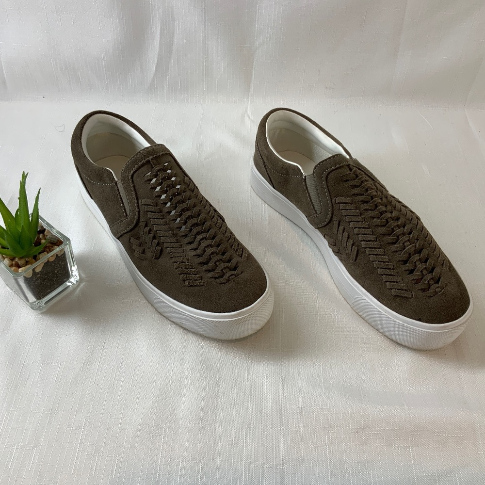 Marc Fisher Slip on Suede Sneakers Dexie